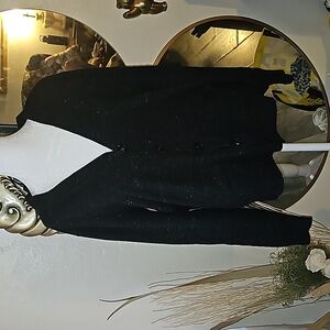 Todd Snyder wool cardigan black speckled long sleeve pockets 🌚b1